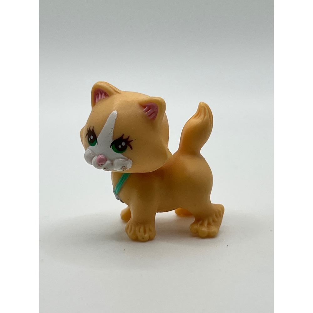 Vintage Littlest Pet Shop 1992 Cutesy Kittens Orange Kitten W Moving Head Kenner